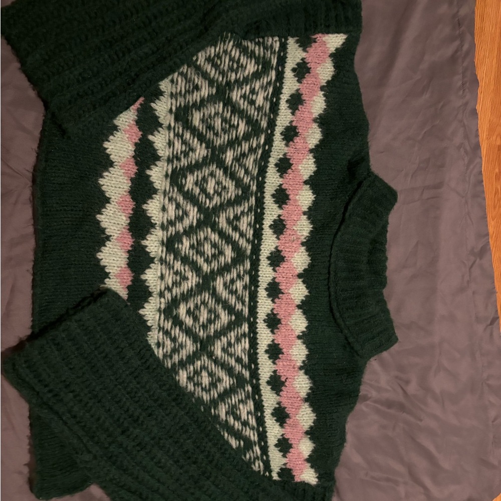 Free People Alpine Sweater in Spearmint Pine